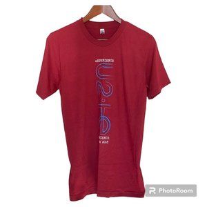 U2 Experience Innocence Tour 2018 T-Shirt Men's S Red Music Band New Graphic